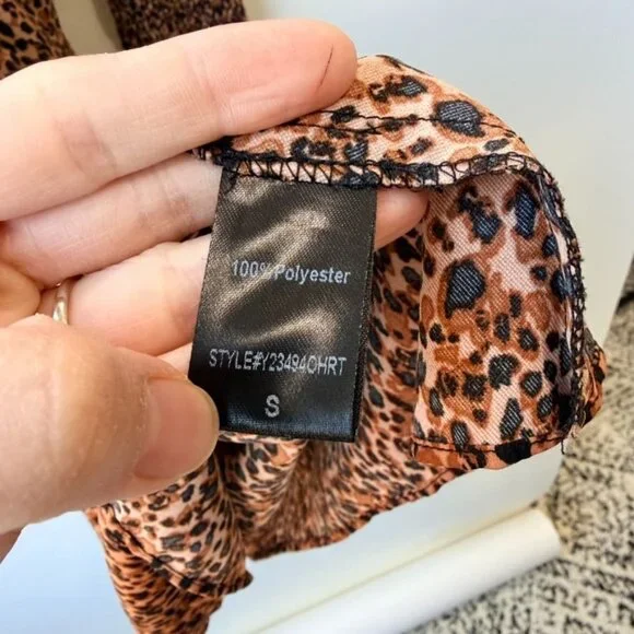 Pomander Place Leopard Kenzo Dress Leopard Print Size S - Picture 9 of 10